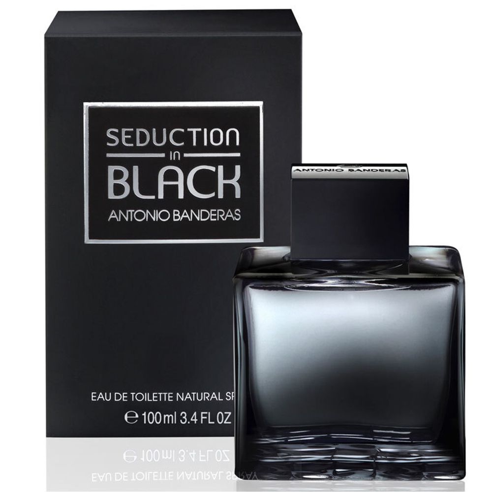 Antonio Banderas Seduction in Black Туалетная вода муж, 100 мл