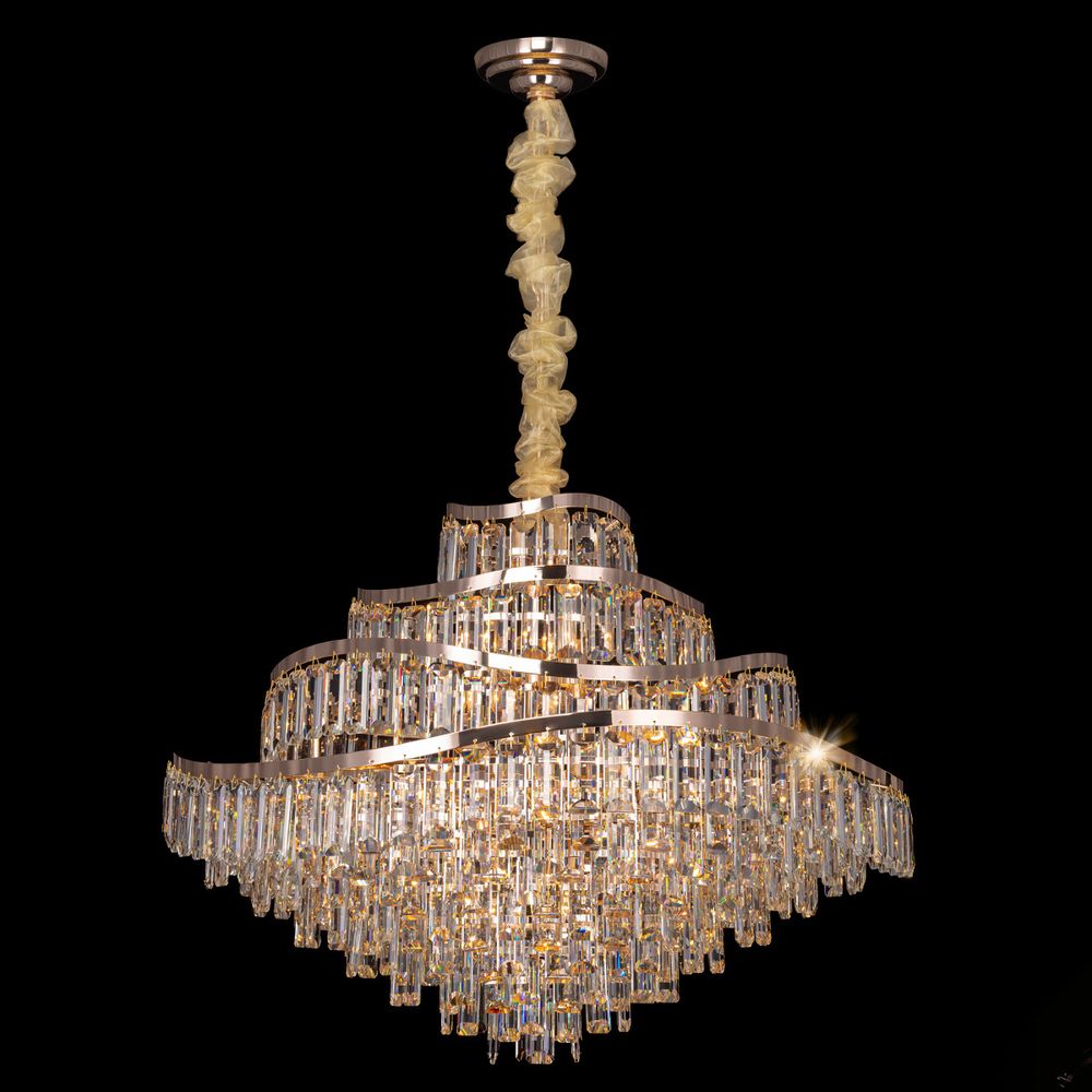 Citilux NAIAD CL315192 Люстра хрустальная подвесная Золото