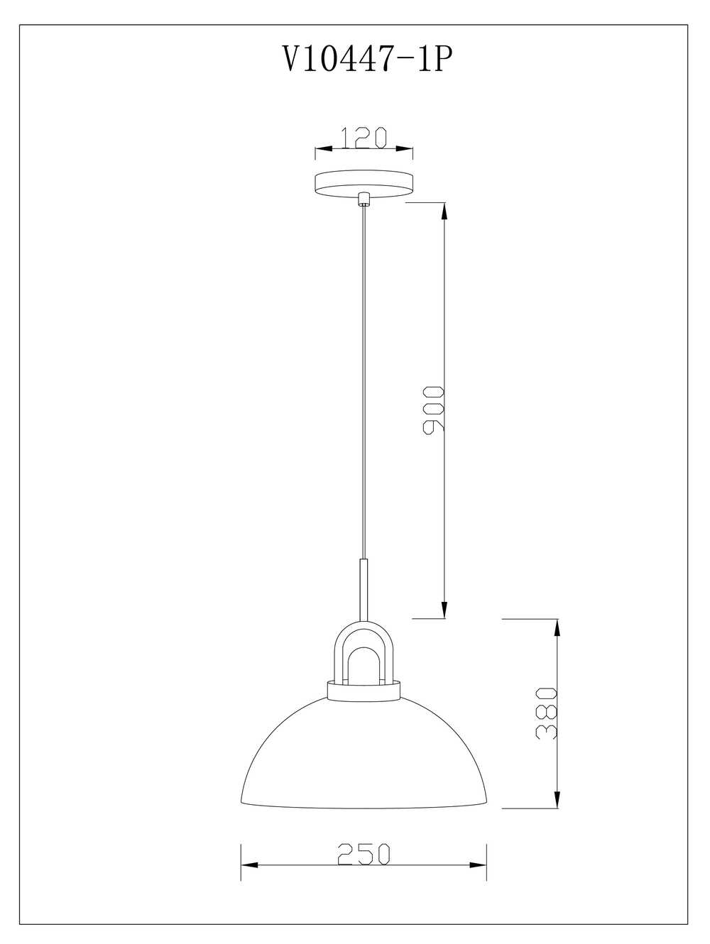 Светильник подвесной Moderli V10447-1P Ravenna