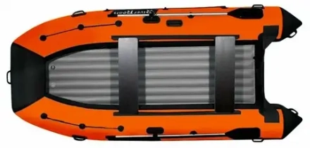 Лодка ПВХ River Boats RB 370 НДНД черно-оранжевый