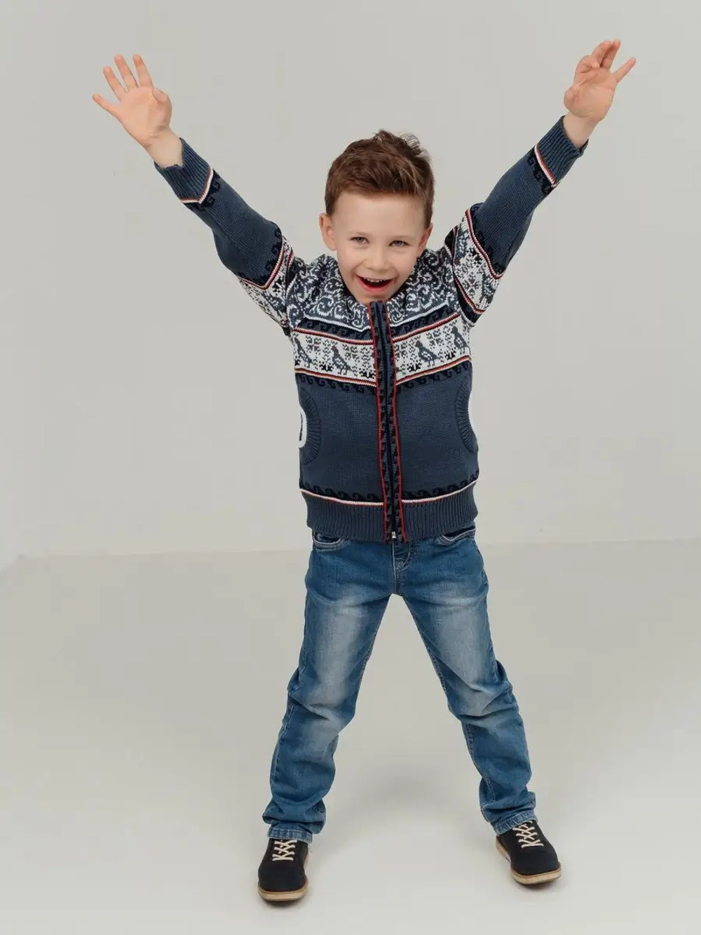 Кофта - бомбер вязаная