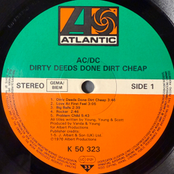 Виниловая пластинка AC/DC - Dirty Deeds Done Dirt Cheap LP