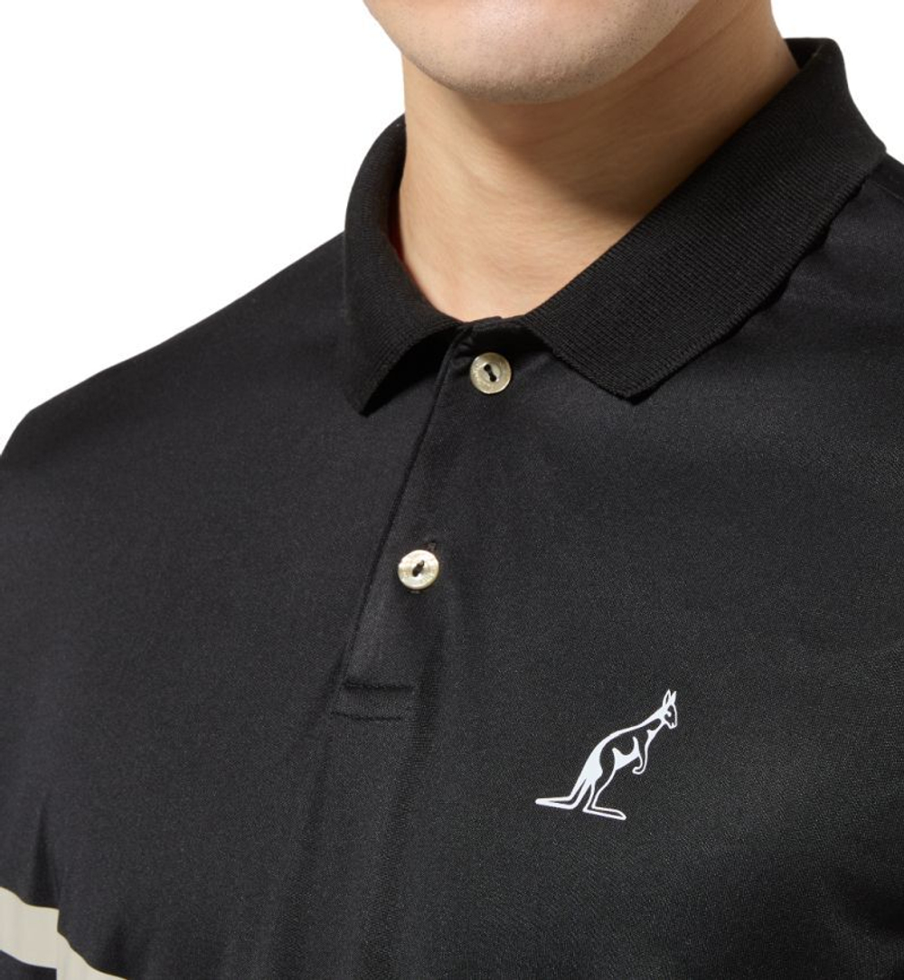 Мужское теннисное поло Australian Tennis Ace Crew - черный