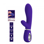 Вибратор-кролик Thomas Super Soft (20 см) синий