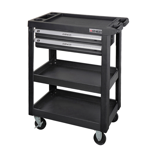 Тележка инструментальная 3-х полочная с 2 выдвижными ящиками ARNEZI R7201111