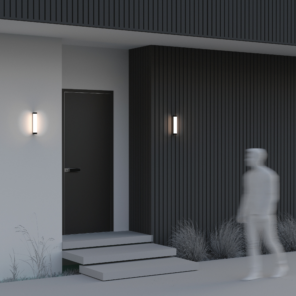 Уличный настенный светодиодный светильник Maytoni Rounge O482WL-L12B3K