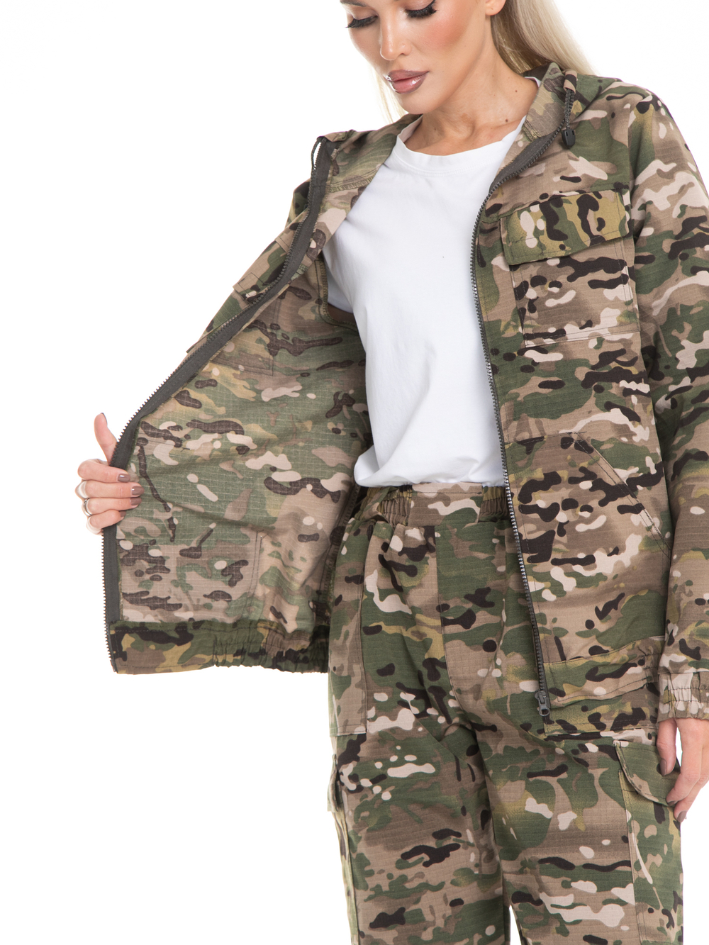 Женский Рыболовный Костюм рабочий тактический WRIPMULTICAM
