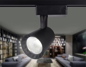 Трековый однофазный светодиодный светильник GL5978 BK черный LED 24W 4200K 24°