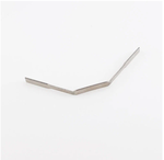 Микроплинтус для пола черный матовый, алюминиевый, 6×16×2500 мм