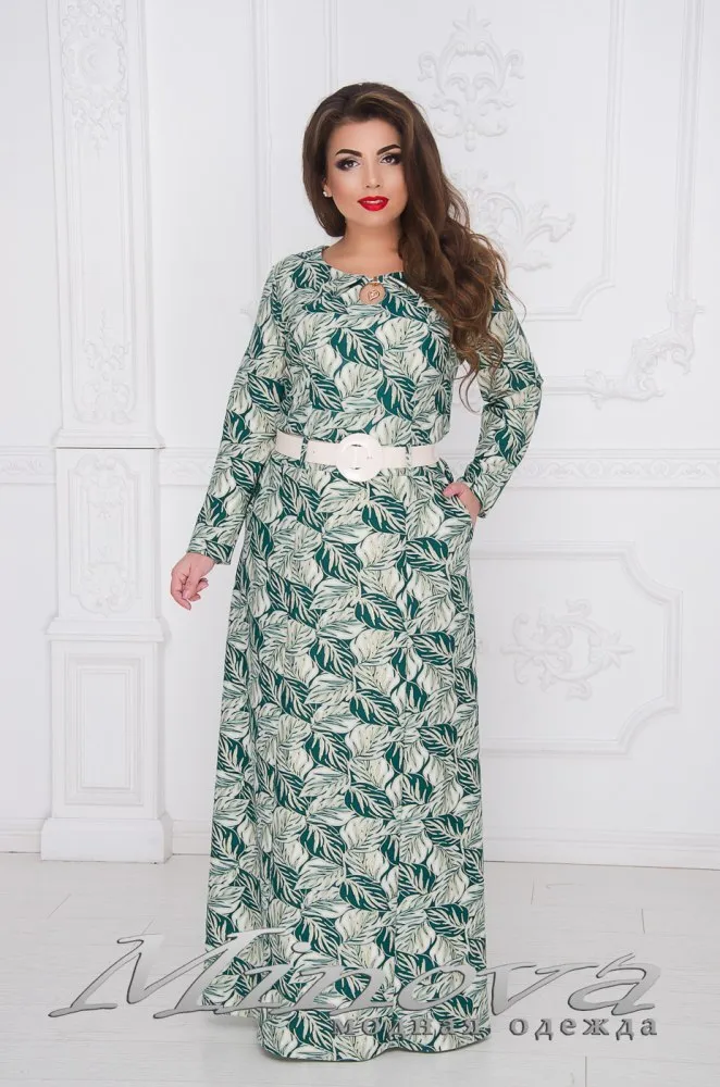 Платье 252-зеленый Minova