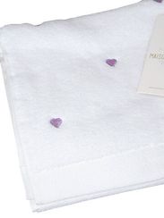 Махровое полотенце MICRO COTTON - МИКРО КОТТОН белый/сиреневый Maison Dor (Турция)