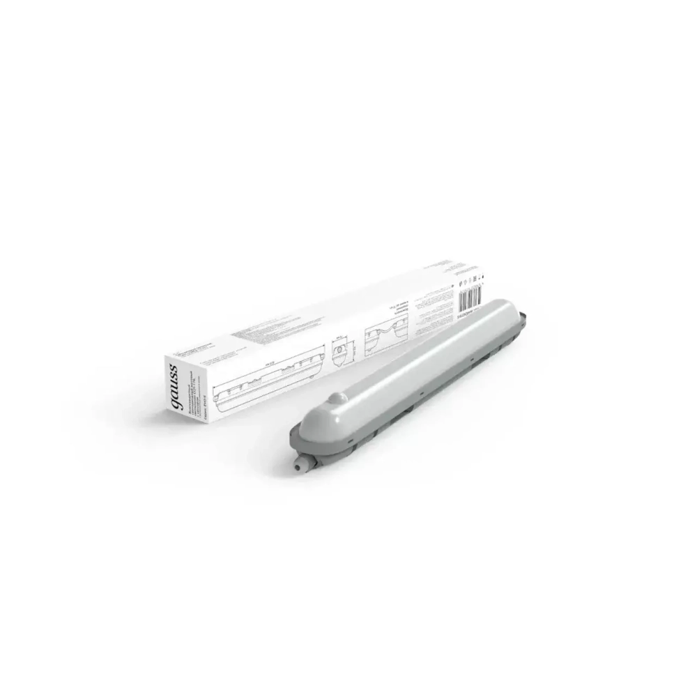 Св-к Gauss LED линейный СПП-176 EVO 18W 1980lm 6500K IP65 600*76*66mm 864424318