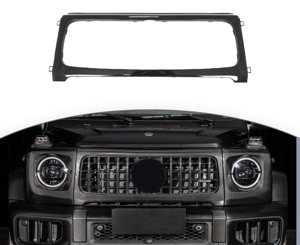 Карбоновая рамка решетки радитора для Mercedes-Benz G-Class W465 G63 2025+гелик гелентваген