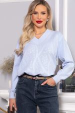 Джемпер хлопковый Карамелька (голубой) Б14627-4М LT Collection