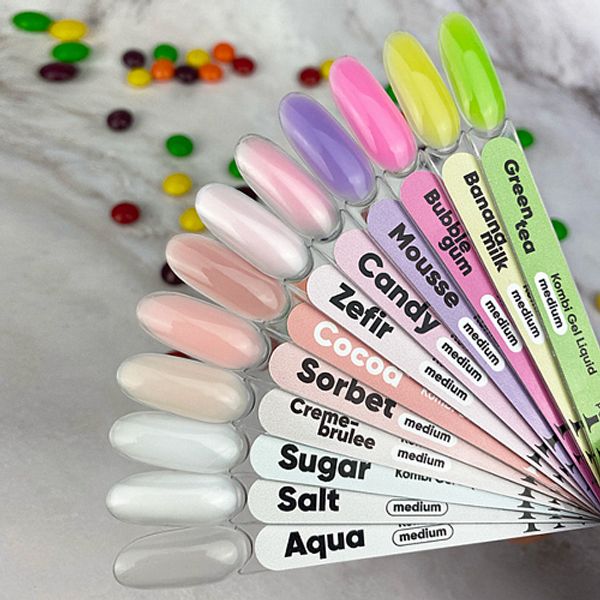 Patrisa Nail, Комби гель камуфлирующий Kombi Gel Liquid Medium Green tea 30 мл