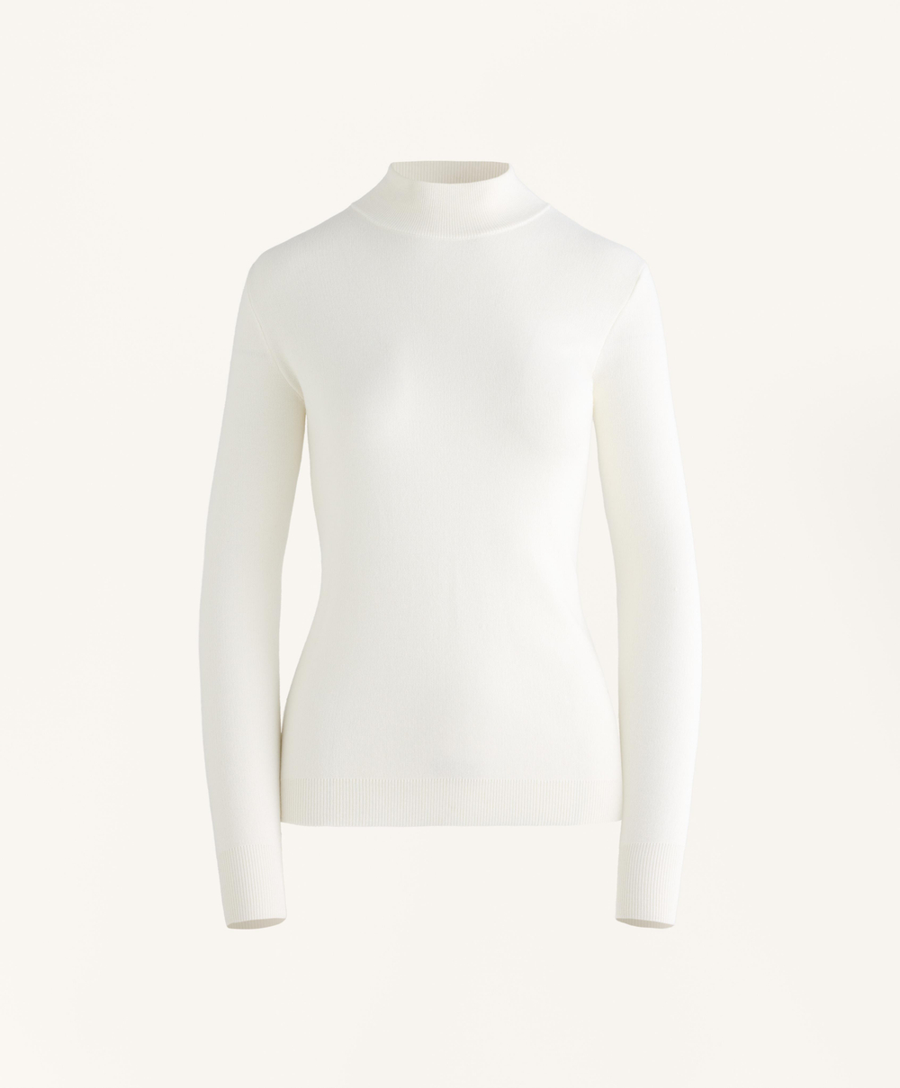 Oysho Термофутболка Base Layer с 10% кашемира, экрю