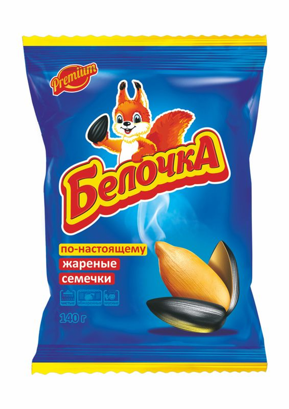 Семечки подсолнечника Белочка жареные 140г