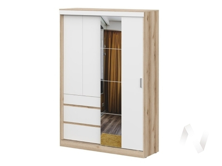 Шкаф-купе с зеркалом 1.5 м МС Брайтон