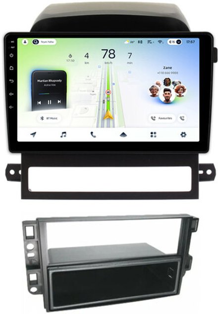 Магнитола для Chevrolet Captiva 2006-2011 (перенос БК вниз) - Teyes CC4L монитор 9" IPS на Android 14, Snapdragon 662, CarPlay, 4G SIM-слот