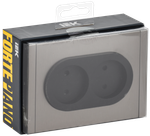 FORTE&PIANO Розетка 2-местная без заземления с защитными шторками безвинтовое крепление 10А FP725M металл никель IEK