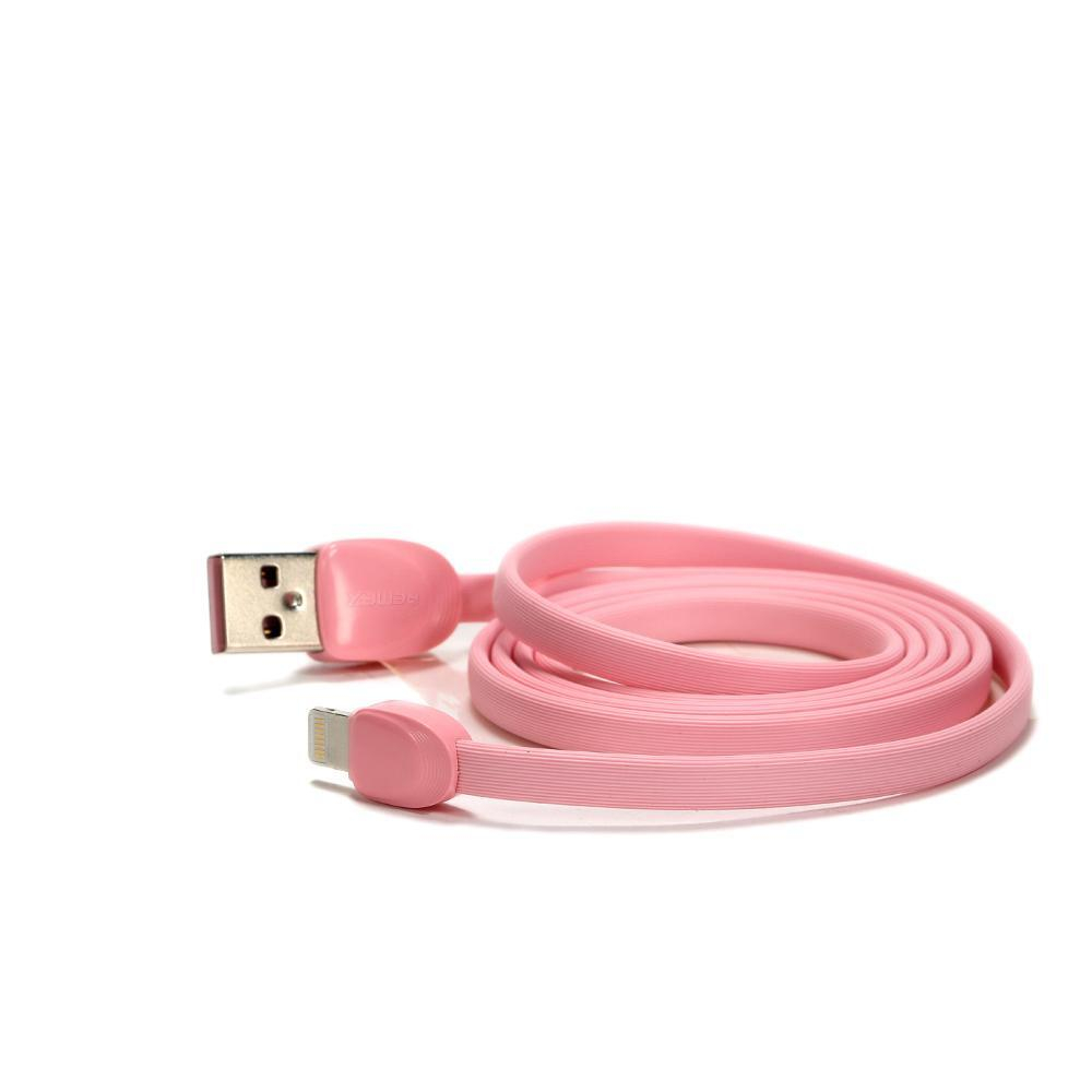 Кабель USB - Lightning Remax Shell (розовый) 1м RC-040i