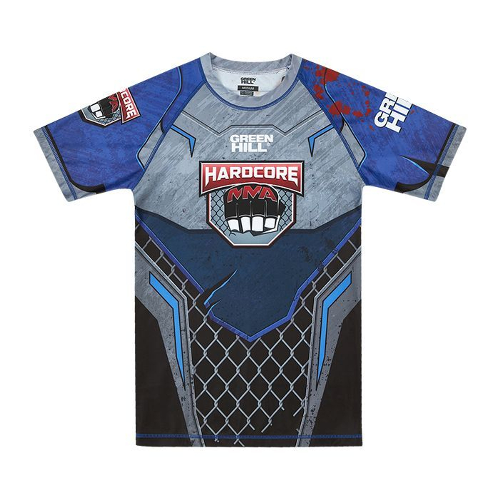 RGI-10569 Рашгард RASH GUARD HARDCORE черно-синий