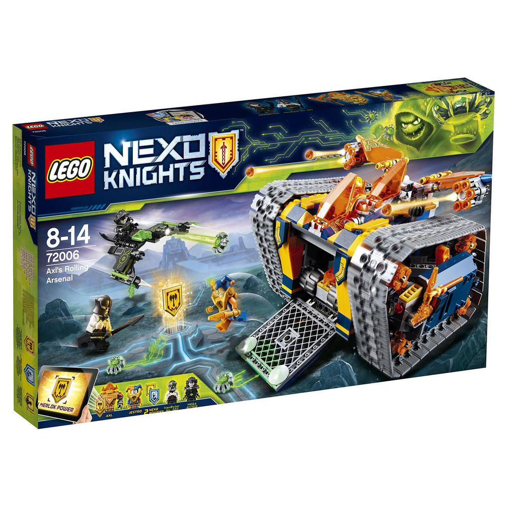 LEGO Nexo Knights: Мобильный арсенал Акселя 72006 — Axl's Rolling Arsenal — Лего Нексо Рыцари