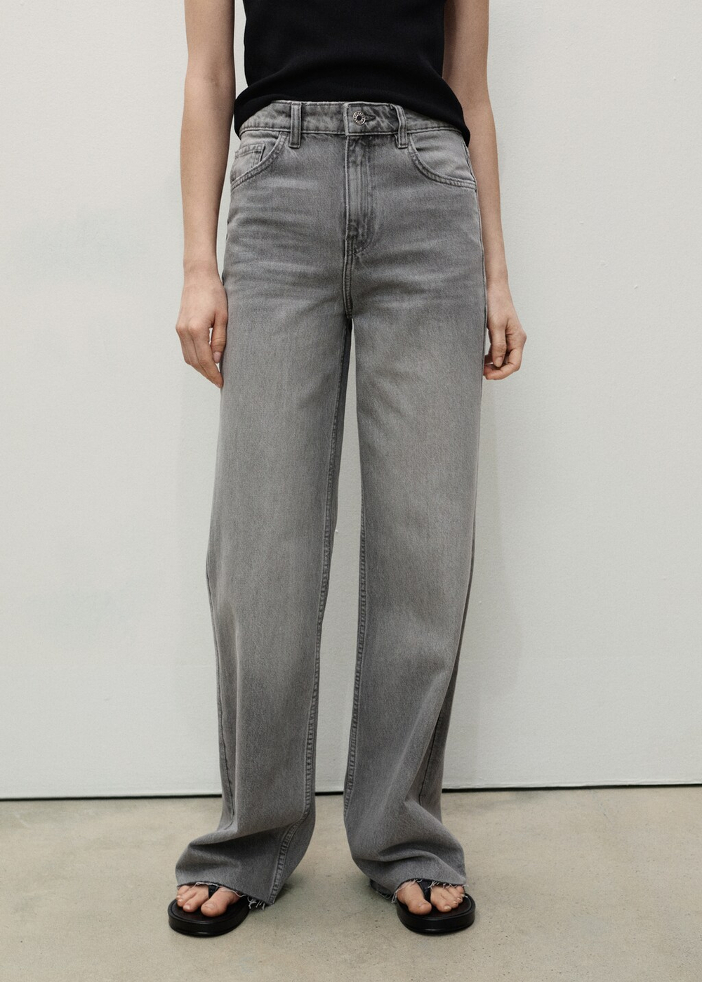 Джинсы Danila с широкими штанинами и высокой посадкой