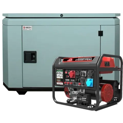 Генератор бензиновый SUNREKA G10000TFEAX с кожухом Geon 1400SS RAL 7031