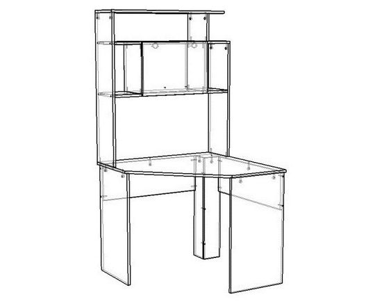 Стол письменный РЕЙМС левый