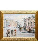 Картина маслом Зелёный мост Русанов
