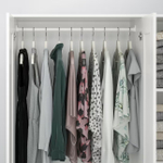Шкаф платяной 3-дверный Ikea Brimnes с зеркалом , белый