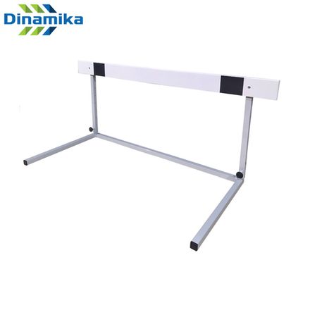 Барьер легкоатлетический регулируемый юношеский с планкой ПВХ (цвет светло-серый)