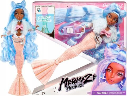 Кукла Mermaze Mermaidz Winter Shellnelle - Кукла-русалка Шеллнель с функцией изменения цвета и доп аксессуарами - 580829