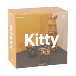 Набор из 4 стаканов kitty, имбирь