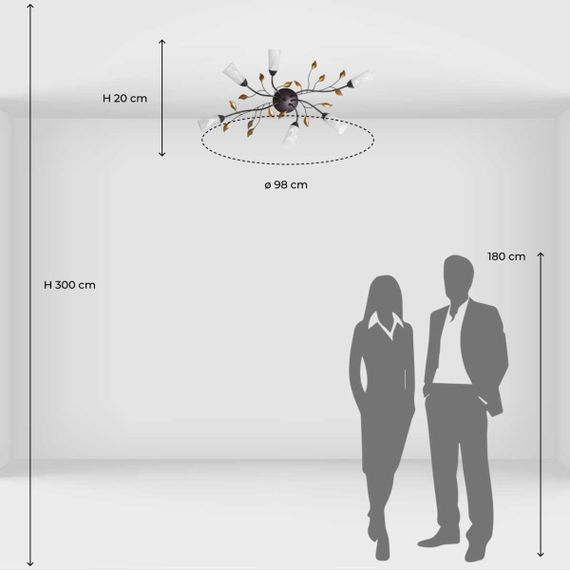 Потолочная люстра MW-Light Восторг 242015206