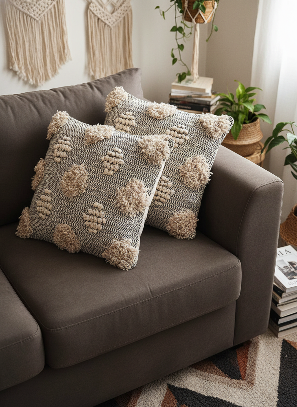 Декоративная наволочка в бохо стиле