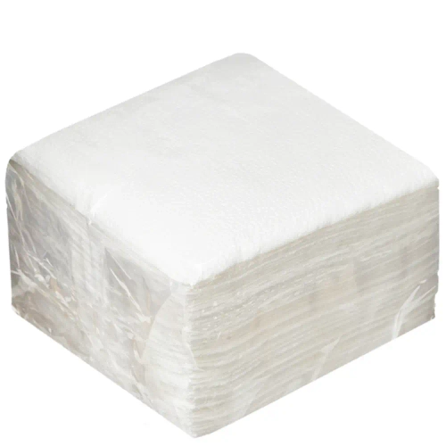 Салфетки 250х250 мм 1-сл., бел., бум., 100 шт