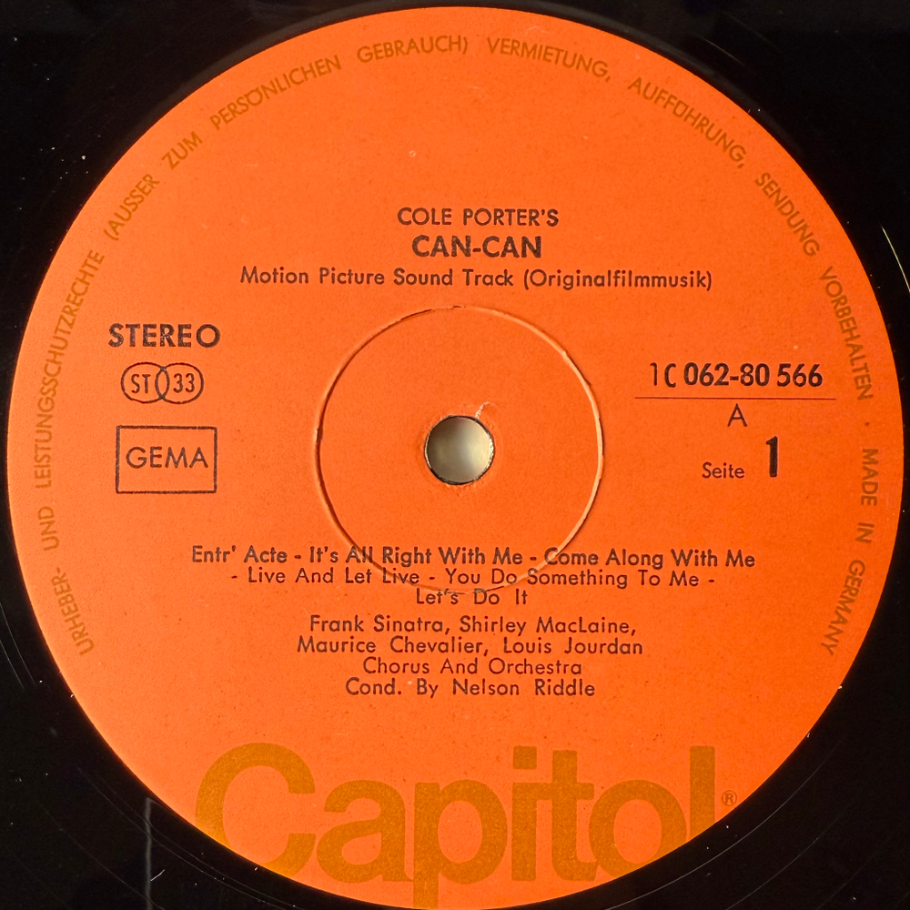 Cole Porter's Can-Can: Original Soundtrack Album (Германия)