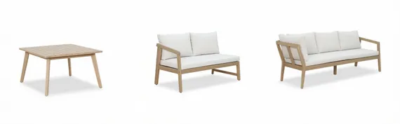 Комплект деревянной мебели Nara из массива акации