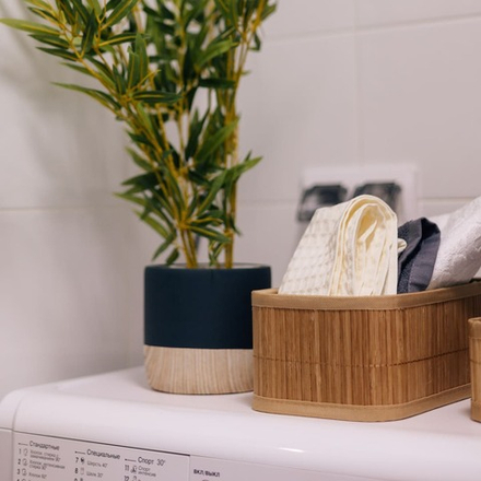 Корзина стеллажная "Бамбук", Д250 Ш150 В100, натуральный Shan-04