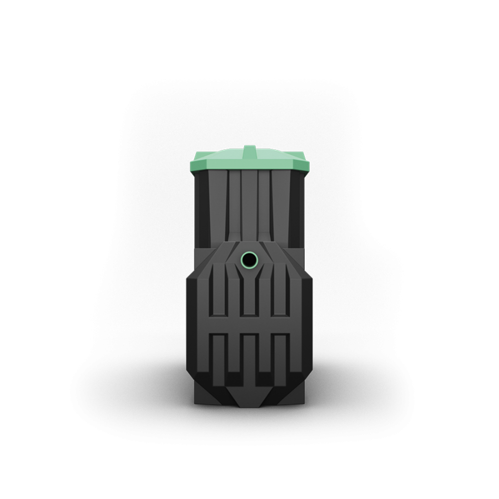 Септик Мультпласт Термит Трансформер 1.3 S 1300 л. горизонтальный / 500 л. в сутки / 1-2 чел. / самотечный сброс (1635x785x2000см;103кг;черный) - арт.555476