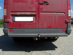 Оцинкованный фаркоп на Mercedes Sprinter Classic 2013- со ступенькой, Mercedes Sprinter 1995-2006, Volkswagen LT 1995-2006 со ступенькой (без электрики), Galia M035C