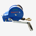 Лебедка ручная г/п 1150 кг фал/крюк/пласт. корпус KNOTT