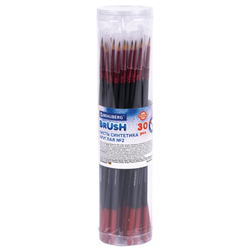 Кисть синтетика, круглая № 2, BRAUBERG PREMIUM, 201001