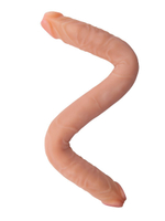 Двусторонний фаллоимитатор FLEX&FIX - 49,5 см. (Цвет: телесный)