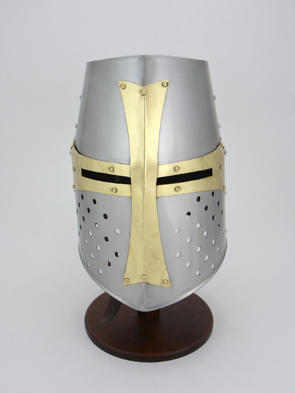 Nautical Шлем крестоносца ''Ведро'' с медной отделкой