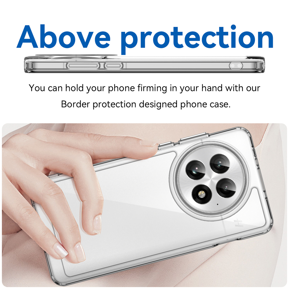 Прозрачный чехол с усиленными рамками для OnePlus 13, увеличенные защитные свойства