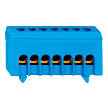 Клемма нейтрали, 7 отверстий, изолированная синяя Schrack Technik IK021036I-