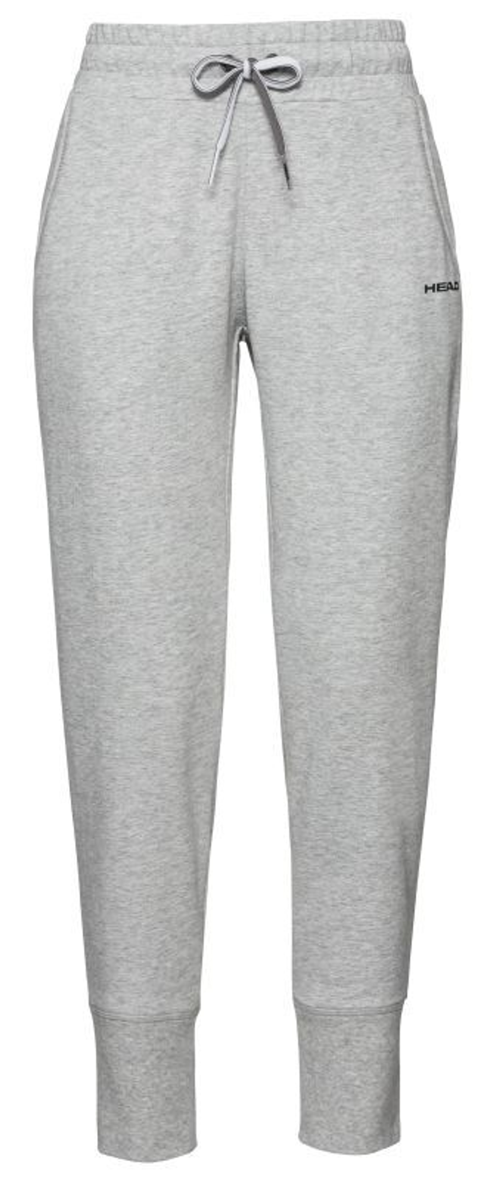 Женские теннисные брюки Head Club Rosie Pants - grey melange/black